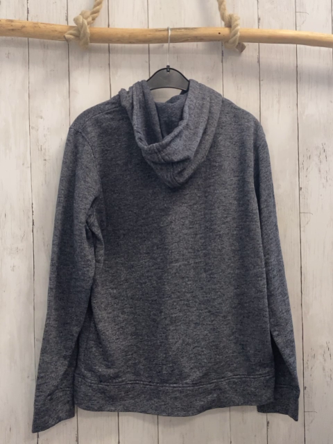 Jack & Jones  Pullover Gr. L grau meliert Kapuze weiße Schrift 