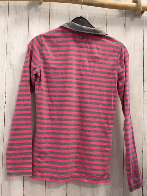 neu Tommy Hilfiger Langarmshirt Gr. 176  grau pink gestreift