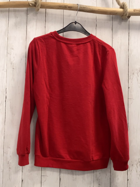  Pullover Gr. S rot Weihnachtsmotive Minnie & Mickey