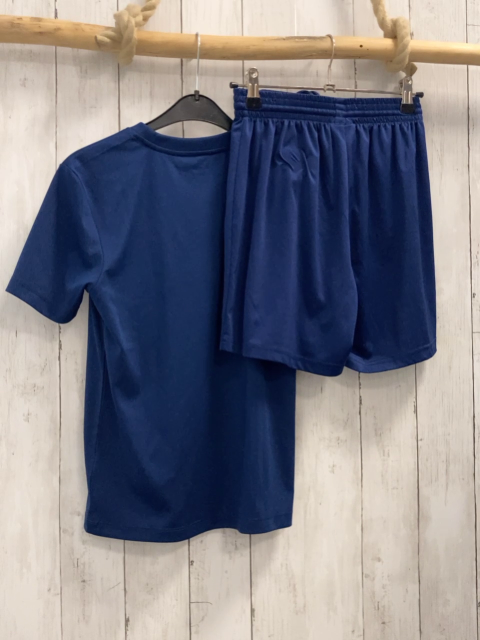 2tlg Jako  Sportset  Gr. 140  blau weiße Schrift 