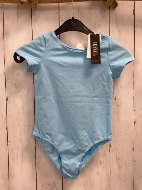 neu  Gymnastikanzug  Gr. 128  hellblau 