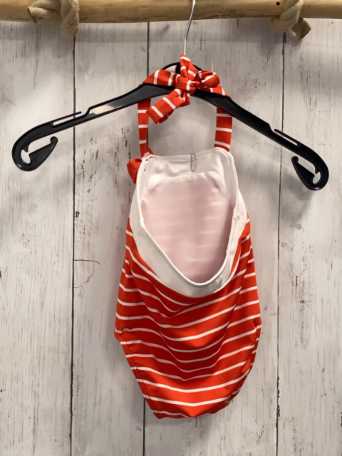 Tommy Hilfiger  Badeanzug  Gr. 80  rot weiße Streifen mit Neckholder 