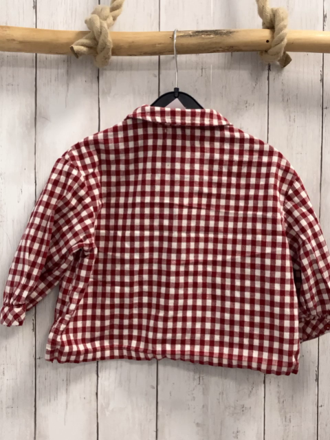 Zara  Bluse  Gr. 104  rot weiß kariert 