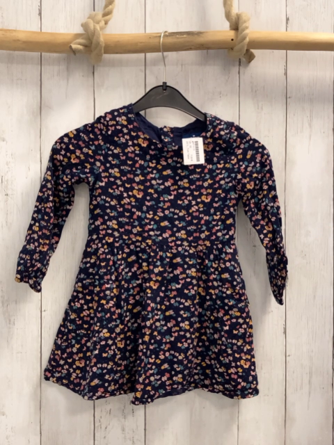 Tom Tailor  Kleid  Gr. 92  dunkelblau bunte Blumen 