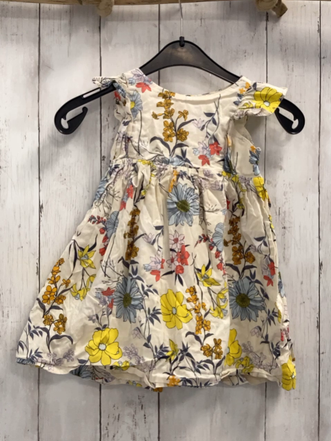 GAP Kleid  Gr. 92  weiß bunte Blumen 