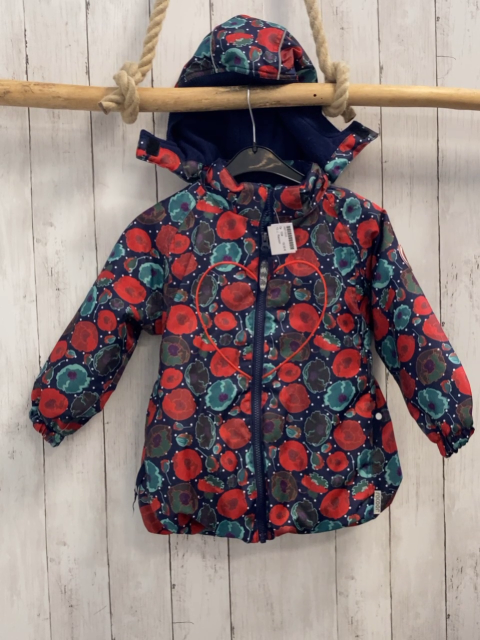 Racoon  Winterjacke  Gr. 104  blau rot mint Blumen mint oliv Bätter 