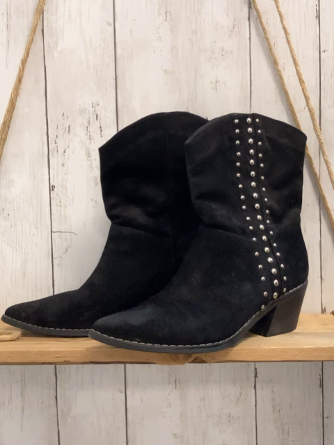  Stiefel Gr. 40  schwarz silber Nieten NP 79,90€