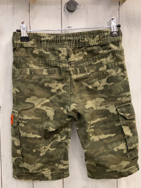 YFK Shorts  Gr. 128  mint oliv braun gemustert orange Kordel