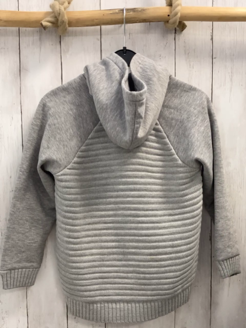Waikiki  Sweatjacke  Gr. 122  hellgrau Rippen Kapuze 
