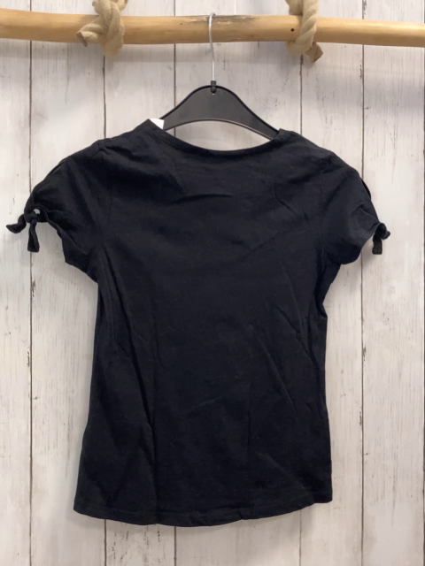 Manguun T-Shirt  Gr. 128  schwarz bunte Palmen 