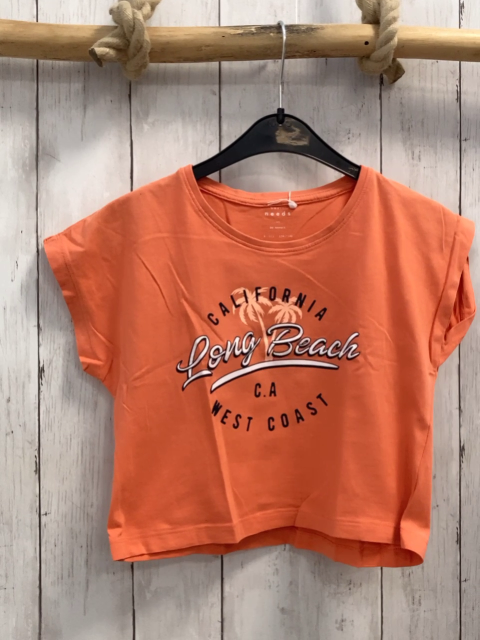 Name it  T-Shirt  Gr. 134  orange Schrift 
