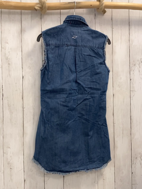 Blue Rebel  Kleid  Gr. 122/128  blau Fransensaum 