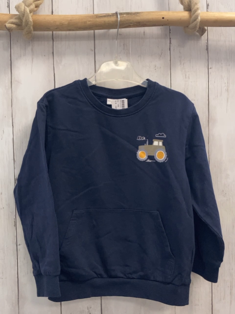 name it Pullover Gr. 116  blau Traktor