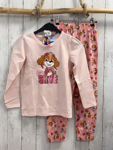2tlg neu  Schlafanzug  Gr. 122/128  rosa lachs Paw Patrol NP 17,99 € 