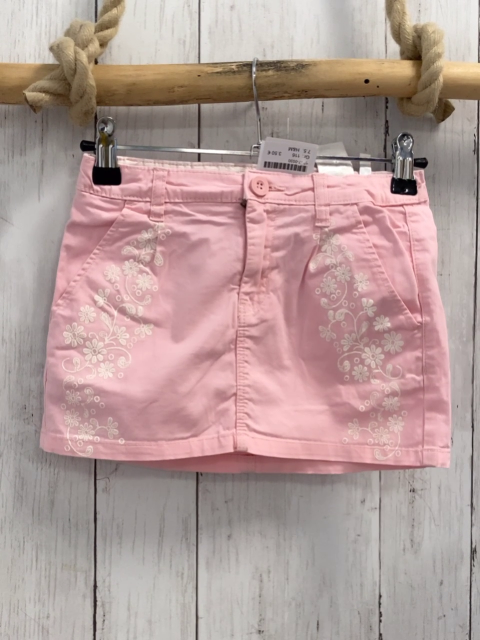 H&M  Rock Gr. 116  rosa weiße Blumen Bund verstellbar 