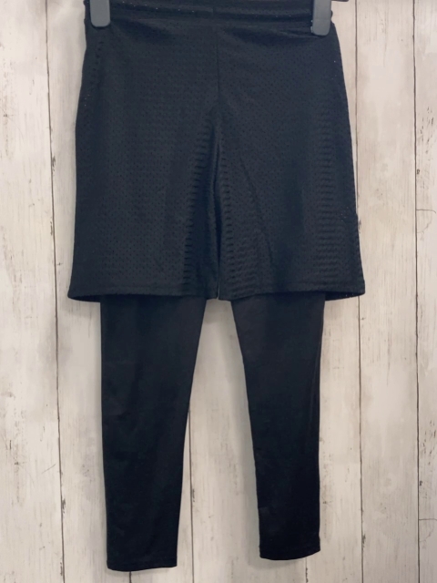  Sportleggings Gr. 134  schwarz mit Shorts 