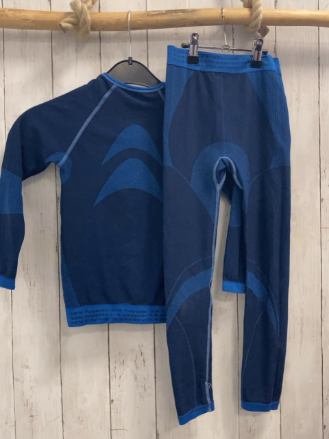 2tlg Skiunterwäsche Gr. 122  blau hellblau