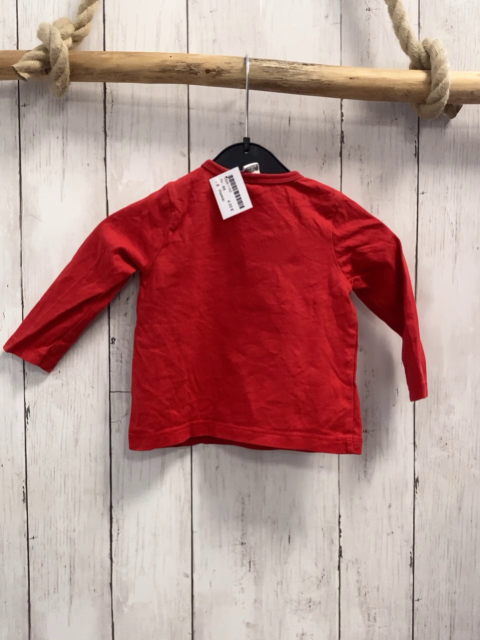 Waikiki  Langarmshirt  Gr. 68  rot Melonenboot mit Katze 