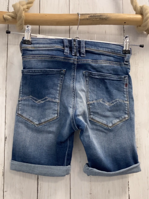 Replay  Shorts  Gr. 110  blau Jeans Umschlag Bund verstellbar 