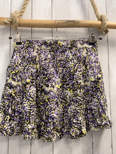 Tom Tailor  Rock Gr. 152  weiß lila gelb schwarzer Druck 