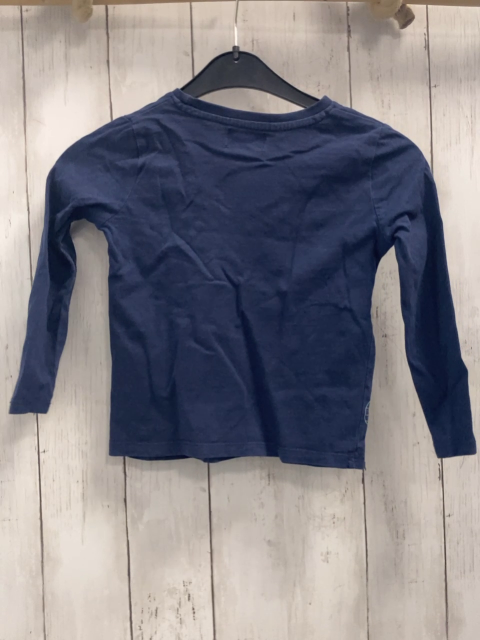  Langarmshirt Gr. 104  blau bunter Bagger