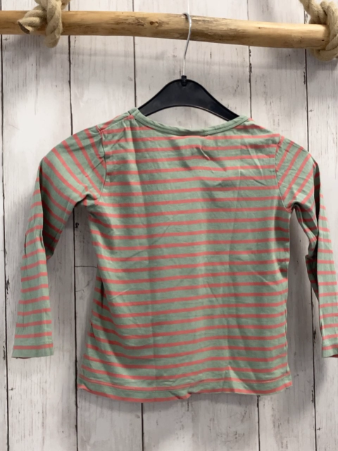 Alana  Langarmsirt  Gr. 104  mint hellrote Streifen Esel mit Blumen 
