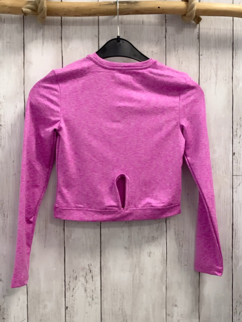 Sinsay  Sportshirt lang  Gr. 140  pink hellgrau meliert