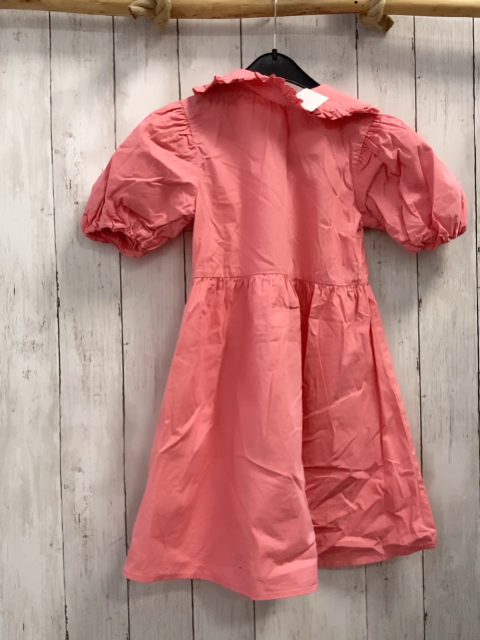 Sinsay  Kleid  Gr. 134  rosa Kragen mit Rüschenbund 