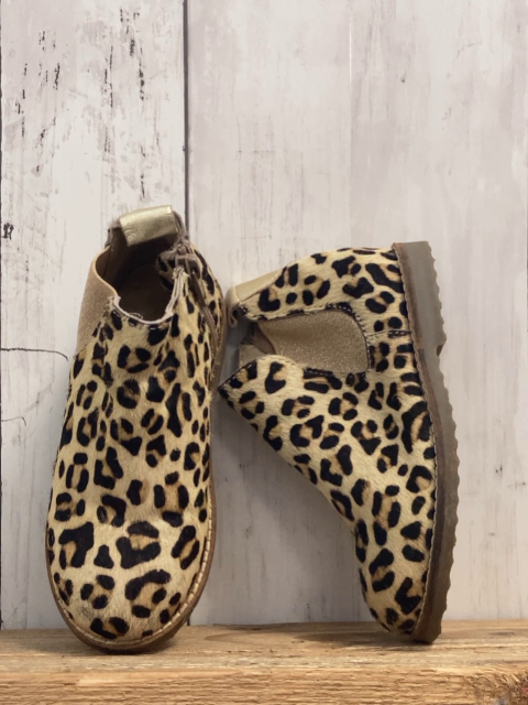 Mini Boden  Boots  Gr. 26  beige braun dunkelbraun leoprint mit Fell 