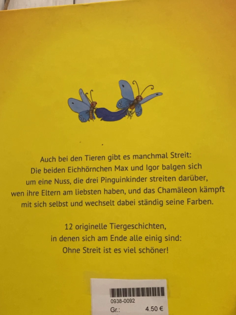   Buch Tiergeschichten vom Streiten und Versöhnen