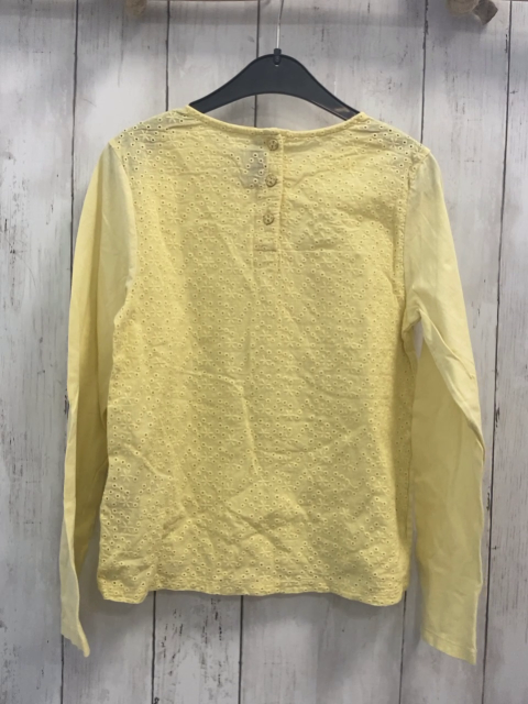 Sergent Major  Langarmshirt  Gr. 140  gelb Wanderer Blumen Lochstickerei 