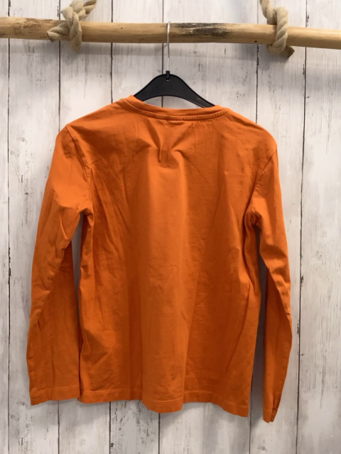 North Sails  Langarmshirt  Gr. 140  orange grau hellgrauer Kreis mit Schrift 