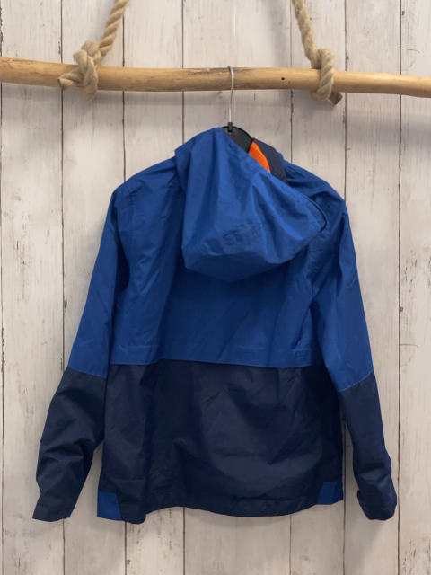 Decathlon  Regenjacke  Gr. 134/140  dunkelblau blau orange Futter 