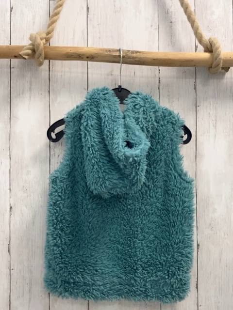 Mini Boden Weste Gr. 98  petrol Plüsch