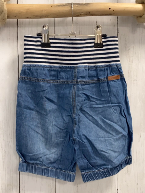 Jako-o  Shorts  Gr. 104  blau Jeans blau weißer Streifenbund 