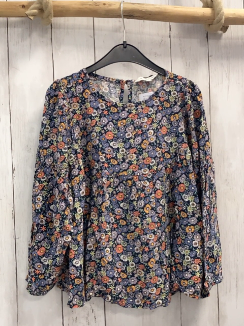 Tom Tailor Bluse Gr. 128  blau Blumen