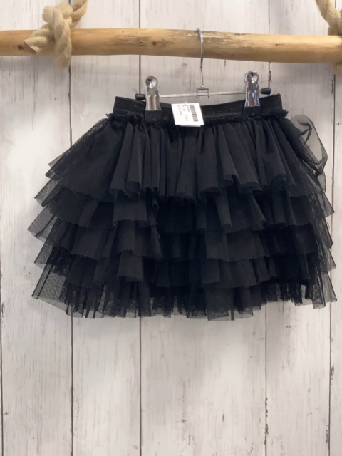 Zara  Rock Gr. 104  schwarz Tüllüschen mit Glitzerbund 