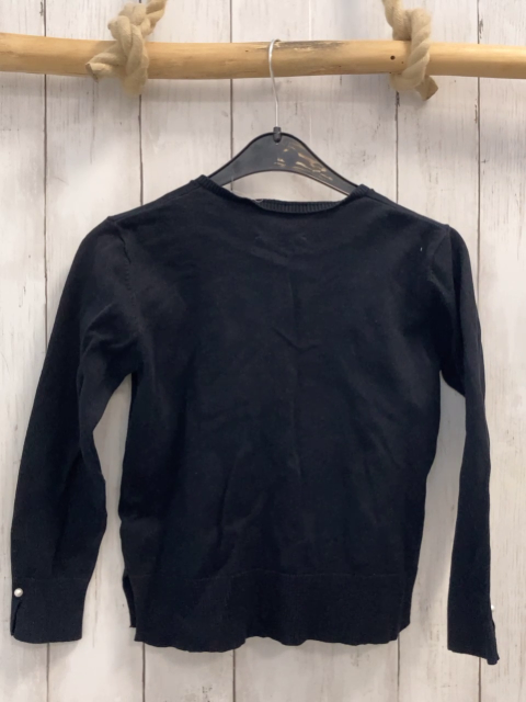 Zara  Strickjacke  Gr. 128  schwarz Perlen 