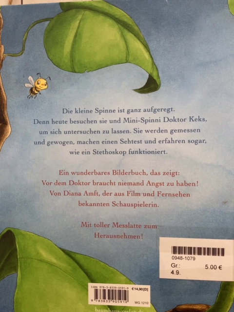  Buch Diw kleine Spinne Wiederlich Besuch beim Doktor 