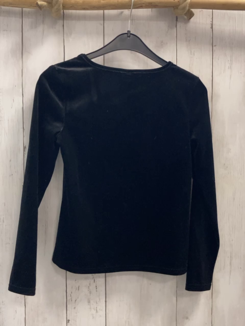 S´Oliver  Pullover  Gr. 134  schwarz Samt mit silber Glitzerpunkten 