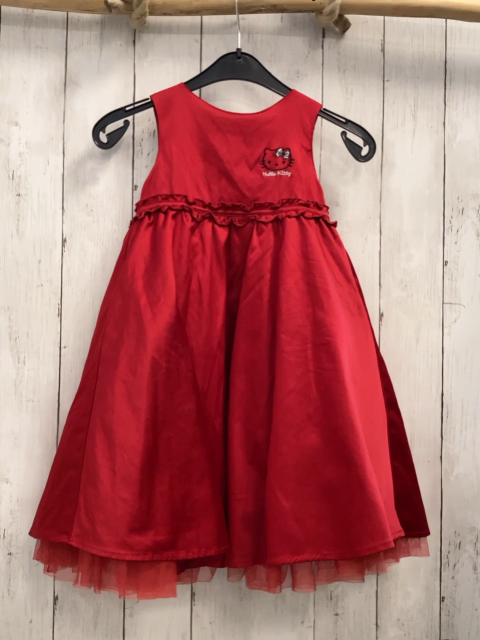 H&M Kleid Gr. 116  rot Tüllunterrock Hello Kitty