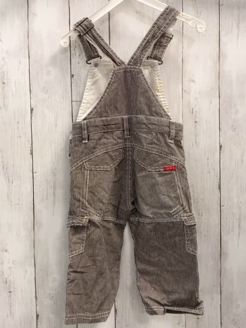 name it Latzhose Gr. 80  grau weiß gestreift
