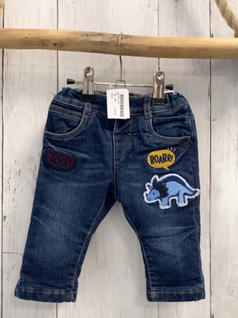   Hose  Gr. 68  blau Jeans gefüttert Dino 