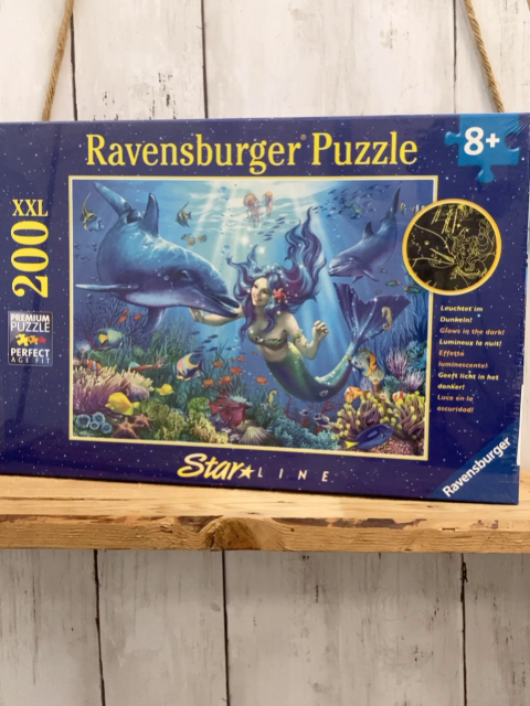 neu  Puzzle  Gr. 200  Nixe mit Delfin