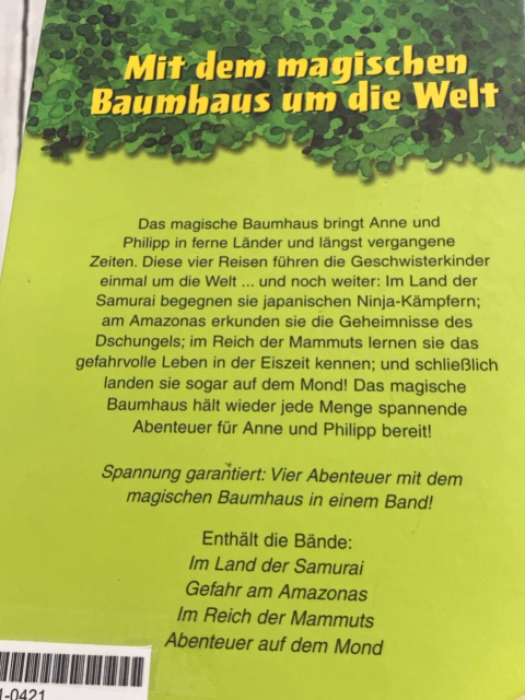 das magische Baumaus Buch Mit dem Mag Baumhaus um die Welt