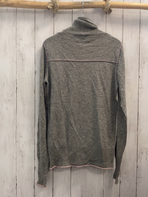 Esprit  Pullover Gr. M  grau Strick Rolli rosa Bund 