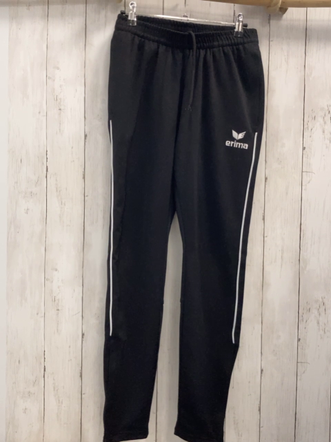 Erima  Joggingose  Gr. 170/176  schwarz weißer Seitenstreifen 