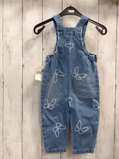 neu Latzhose  Gr. 74  blau jenas weiße Schmetterlinge 