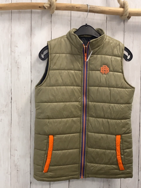 Reason  Weste  Gr. 170 oliv lila + orange Bund orange Reißverschlüsse 