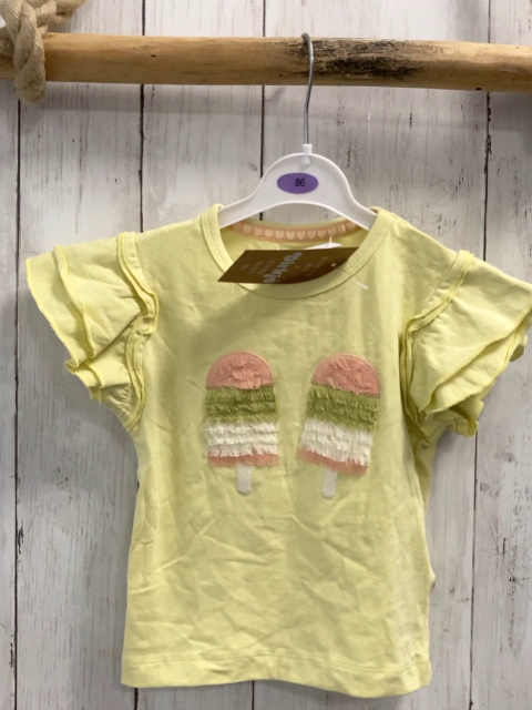 neu Dirkje  T-Shirt Gr. 92  gelb buntes Eis 